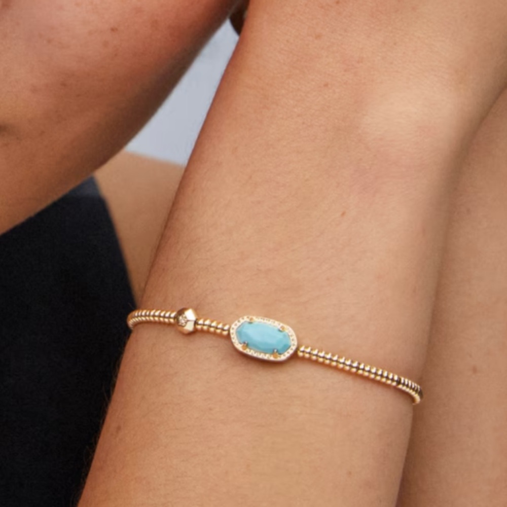 Kendra Scott Grayson Gold stretch Elegant Gold Bracelet